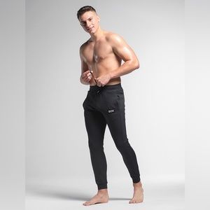 BOX men’s SUPER SOFT BLACK TRACK PANTS / BLACK